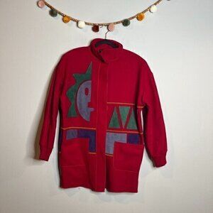 Vintage Osgood Smuk felted wool patterned jacket